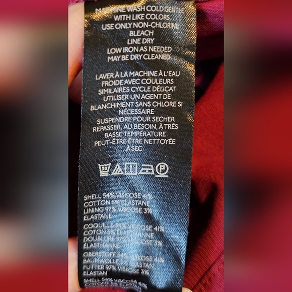 Maeve Anthropologie Sleeveless Boat-Neck Mini Dress, Purple Red Wine, Size 6 - Picture 9 of 10